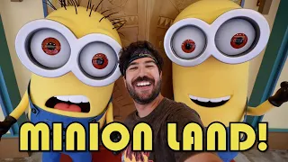 MINION LAND Opens At Universal Studios Florida! Minion Cafe & Characters