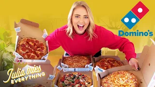 Trying ALL Of The Most Popular Menu Items From Domino's Pizza At Home