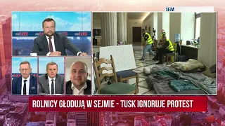 #PO9 | Rolnicy głodują w Sejmie - Tusk ignoruje protest | A. Klarenbach