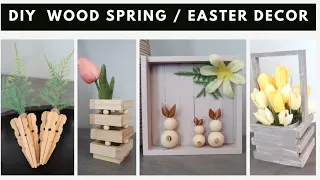 DIY Wood Decor * Spring Crafts * Easter Decor Ideas  (easy and inexpensive)