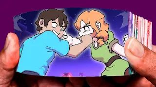 Steve VS Alex! Diamond Battle! | FlipBook Animation | Minecraft Animaton | Minecraft anime