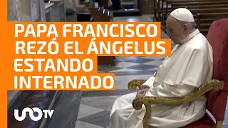 Papa Francisco reza el Ángelus en el hospital mientras continúa su recuperación