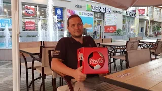 Новая акция от Coca-Cola.За крышки получили крутой мяч!