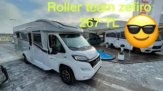 ROLLER TEAM ZEFIRO 267 TL,IL SEMI INTEGRALE CON LETTO NAUTICO,MODELLO 2022,BAGNO E DOCCIA SEPARATI