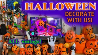 Vintage Halloween Decorations! OUR HUGE 2023 COLLECTION 🎃 Retro Vintage Halloween Decorate with me!