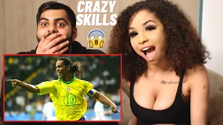 FIRST TIME WATCHING RONALDINHO - Legendary Moments REACTION!!! 😱