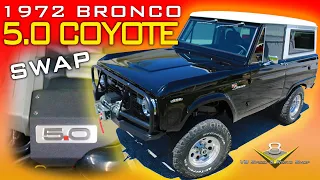 Restomod Early Ford Bronco 5.0 Coyote V8 Engine Swap Video at V8 Speed and Resto Shop