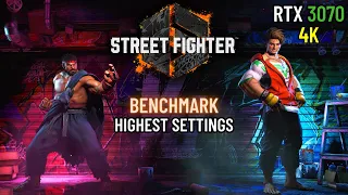 Street Fighter 6 Benchmark Gameplay | RTX 3070 ★ Highest Settings in 4K | Performance Test