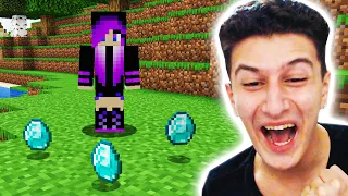 SEVGİLİM ELMAS BULDU 😍 Minecraft 24