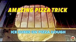 Amazing Pizza Trick - Ice Cubes on Pizza Dough #pizzalover