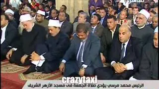 محمد مرسي يبكي من اثر ماقال الخطيب في الازهر