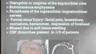 Review and Management of Facial Trauma