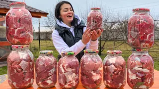 🥫Домашняя Тушенка в Стеклянной Банке на Зиму! Это Вкуснее чем в Супермаркете