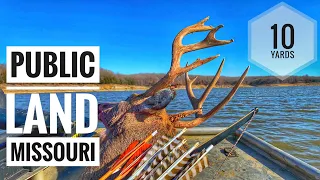 LONGBOW Hunting Public Land | MISSOURI giant buck down on camera