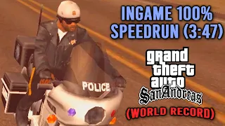 GTA San Andreas - Ingame 100% in 3:47 (WORLD RECORD)