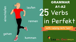 Learn German | German for daily use | 25 Verbs and their Perfect | A1 | A2