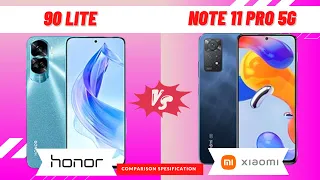 Honor 90 Lite vs Xiaomi Redmi Note 11 Pro 5G COMPARISON