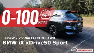 2022 BMW iX xDrive50 Sport 0-100km/h & overview