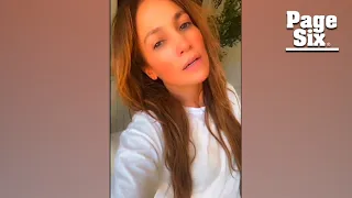 Makeup-free Jennifer Lopez celebrates Ben Affleck wedding anniversary with new song