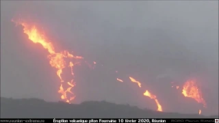 Éruption volcanique piton Fournaise - 10 février 2020 - Réunion