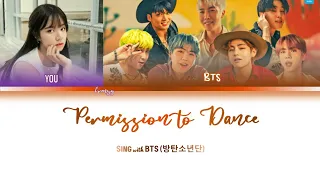 'PERMISSION TO DANCE' duet with BTS (방탄소년단) COLOR CODED KARAOKE LYRICS