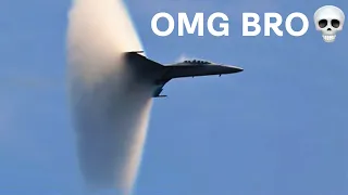 sonic boom over aircraft carrier 💀💀💀#fast #jet #viral