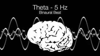 'Sleep Awake' Theta Binaural Beat - 5Hz (1h Pure)