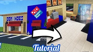 How To Make A Domino’s Pizza (Interior) In Minecraft