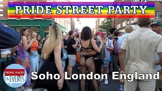 Pride Street Party 2023 | Soho London England | A Walking Tour