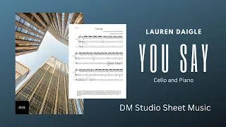 You Say | Lauren Daigle | Cello with Accompaniment