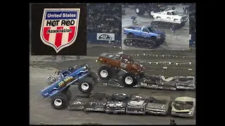 1988 USHRA MONSTER TRUCKS and TANKS! PONTIAC SILVERDOME!