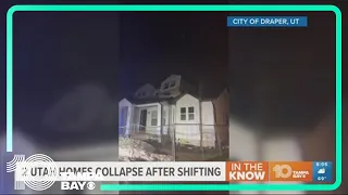 2 Utah homes collapse downhill after Earth shifting