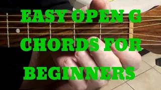 EASY OPEN G TUNING CHORDS FOR BEGINNERS