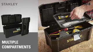 Stanley 16” Essential Tool Box | High storage | Compact for daily use