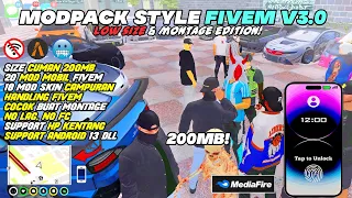 SHARE ‼️MODPACK STYLE FIVEM V3 CUMAN 200MB SUDAH FULL FITUR?! - GTA SA ANDROID