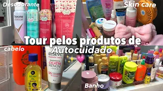 TOUR PELOS MEUS PRODUTOS DE AUTOCUIDADO ✨💗| perfume, cabelo,, skin care, banho…