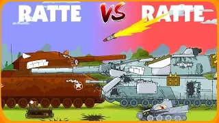 Duel of big rats - Cartoons about tanks