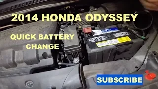 How to replace battery on 2014 Honda Odyssey