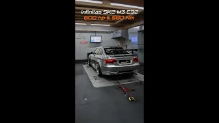 Supercharged M3 E92 infinitas on Dyno | 600 hp and 580 Nm