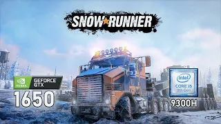 SnowRunner Gameplay on Gtx 1650 - Lenovo Legion Y540 | 1080P High Setting