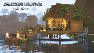 🍁Building a  Cozy Lake House - Minecraft Relaxing Longplay