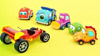 Full episodes of Mocas Little Monster Cars cartoons for kids. Toy cars for kids & trucks for kids.