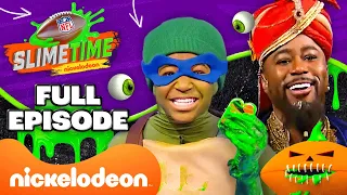 FULL EPISODE: NFL Slimetime Halloween Edition w/ Young Dylan & Nate Burleson! | Nickelodeon