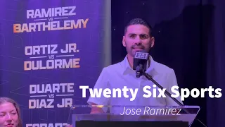 Jose Ramirez speaking about his upcoming fight with Rances Bathelemy #boxing #goldenboy