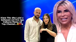 Kiara Tito dhe Luizi u befasuan sot live nga Valbona Mema në Top Channel…🥺❤️👏🏻