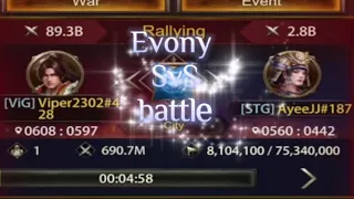 Evony: STG 187 Vs ViG 428 Throne Battle