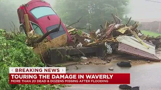 Waverly residents react to damage from flooding