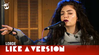 Lorde covers James Blake 'Retrograde' for Like A Version (2014)