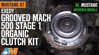 2011-2017 Mustang GT Exedy Grooved Mach 500 Clutch Kit & Hydraulic Throwout Bearing Review & Install