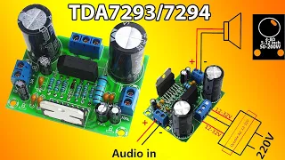 tda7294 vs tda7293 amplifier circuit connection | Electro Bhai |